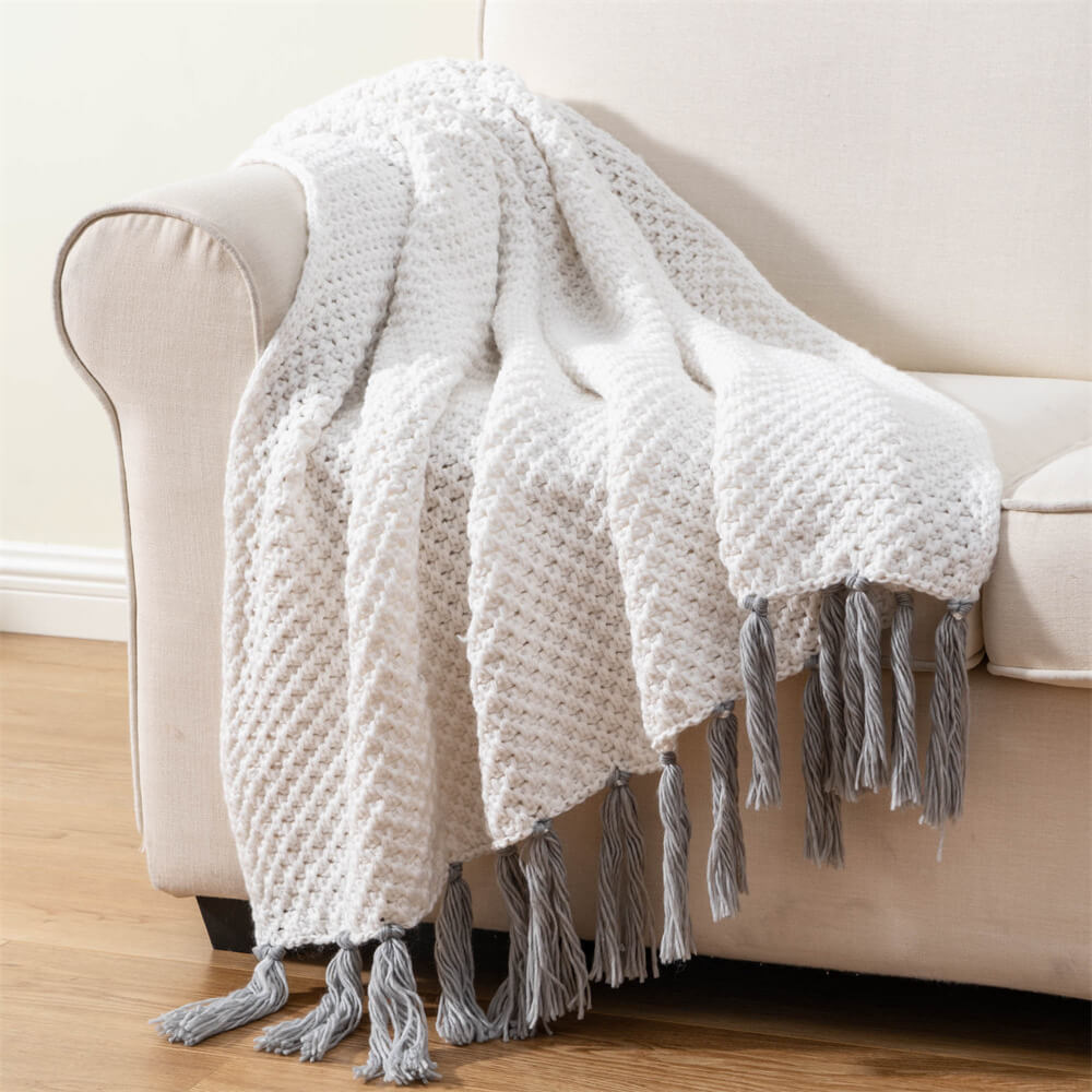 Imitation Cotton Knit Blanket 1