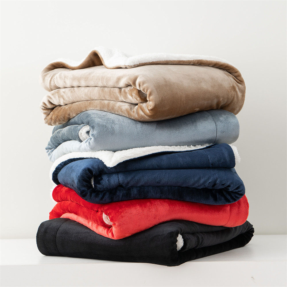 Flannel Sherpa Blanket with a zipper 2 Flannel Sherpa Blanket with a zipper 2