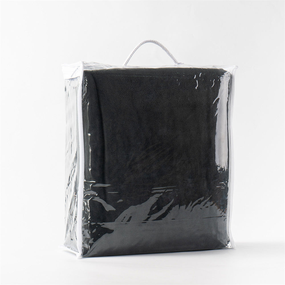 Mink Faux Alpaca Blanket with an opening 1