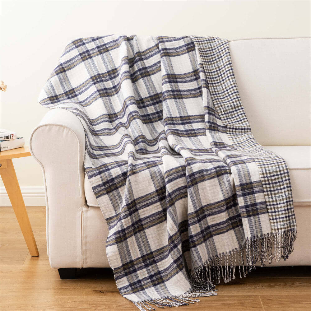 reversible tartan wool blanket 6 1