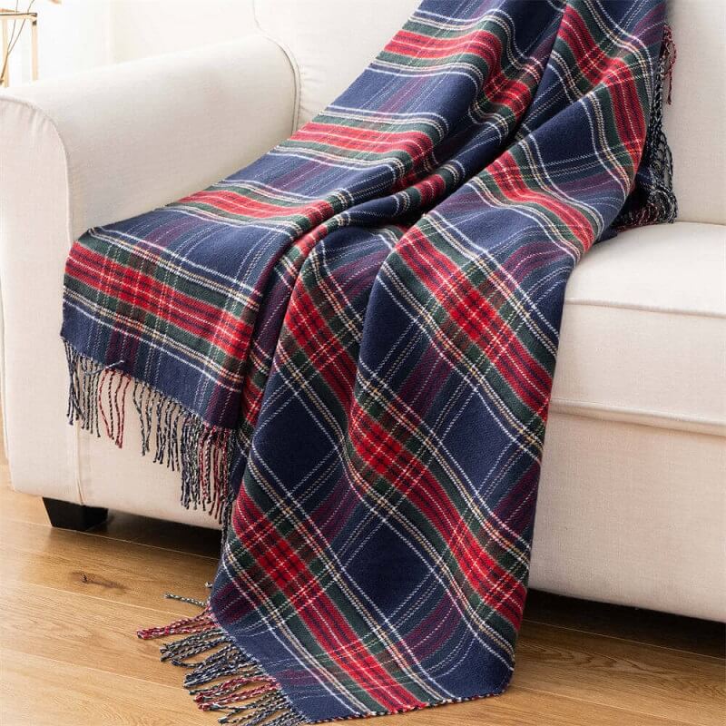 reversible tartan wool blanket 8 1