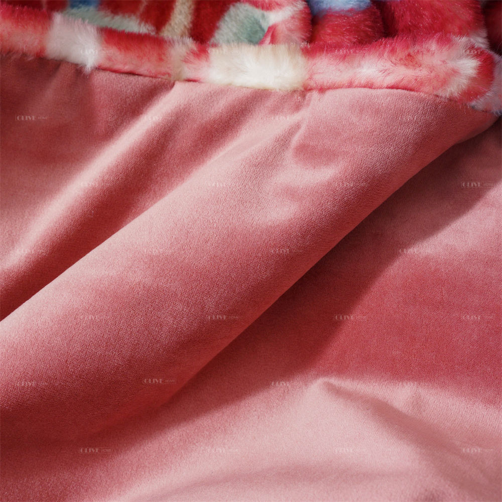 digital printed faux fur blanket 1