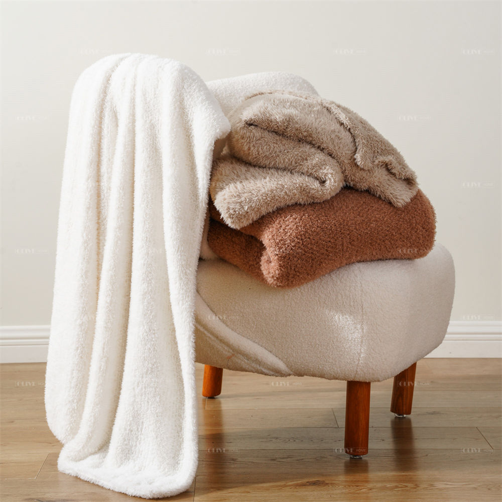 fluffy shaggy knit blanket 2