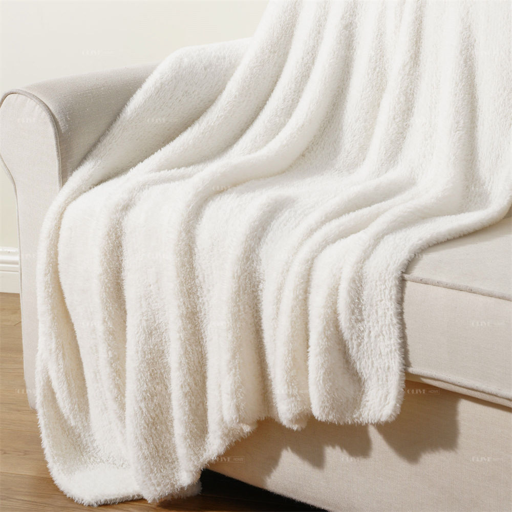 fluffy shaggy knit blanket 3
