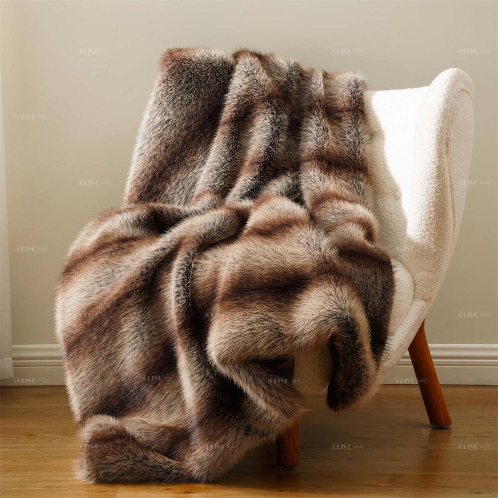 faux fox fur blanket 1