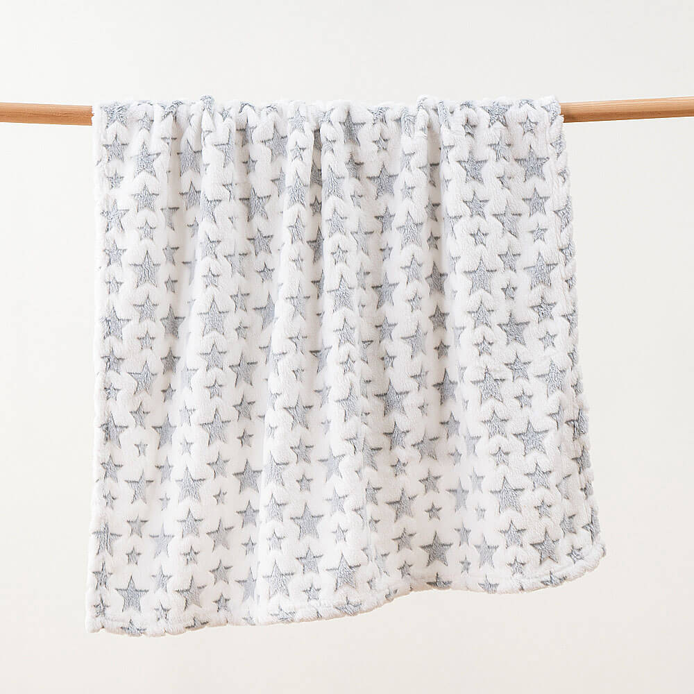 Jacquard Fleece Baby Blanket with Plush Toy Set 6 1